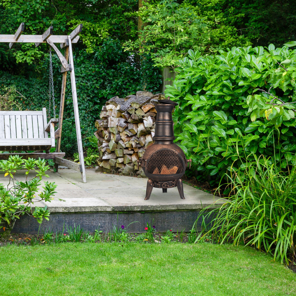 VRTNA peć - višebojno, metal (46/86/38cm) - Relaxdays