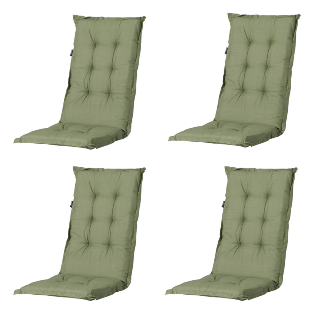 GARTENSTUHLKISSEN Basic 105/50 cm 4er-Set - Grün, Textil (50/6/105cm) - Madison