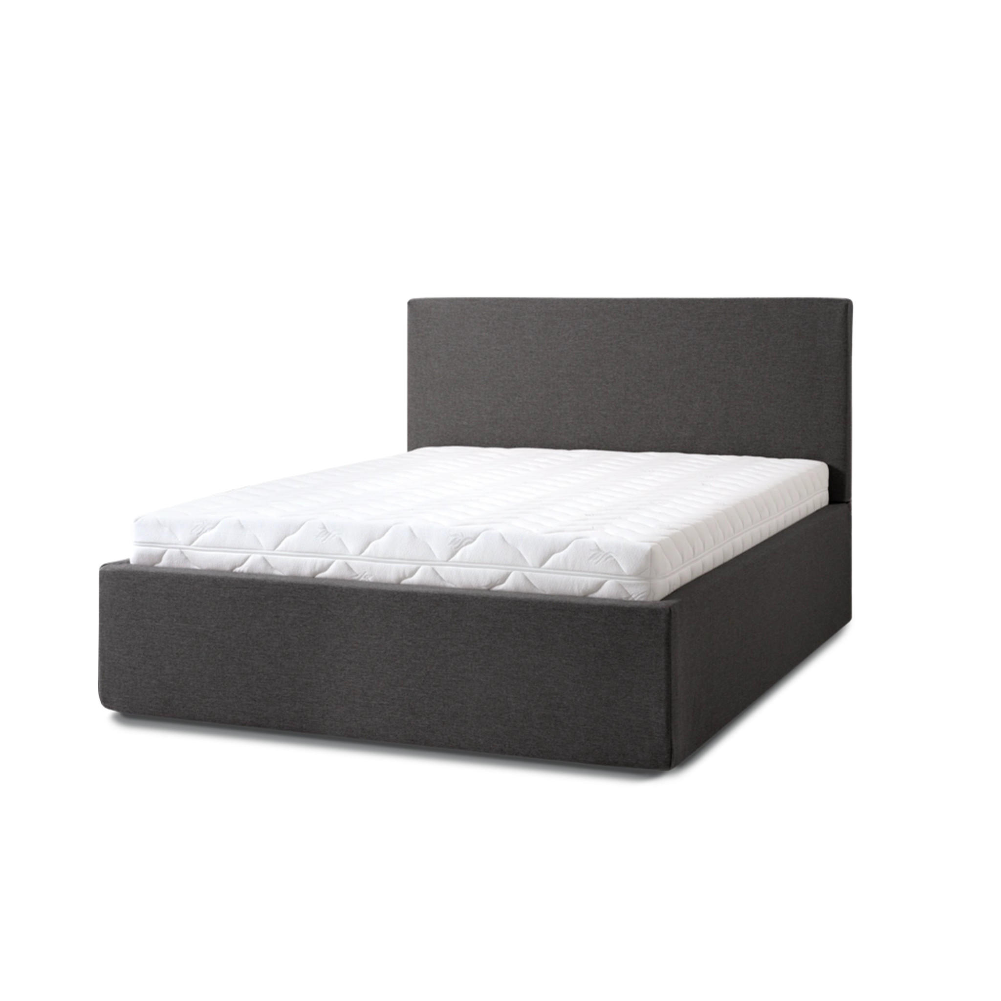 POLSTERBETT Puro Grande 180x200 in Siena Dark Gray - Dunkelgrau, Holz (180/200cm) - Letti Moderni