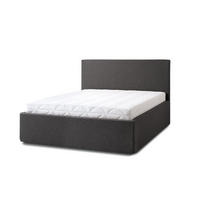 POLSTERBETT Puro Grande 160x200 in Siena Dark Gray - Dunkelgrau, Holz (160/200cm) - Letti Moderni