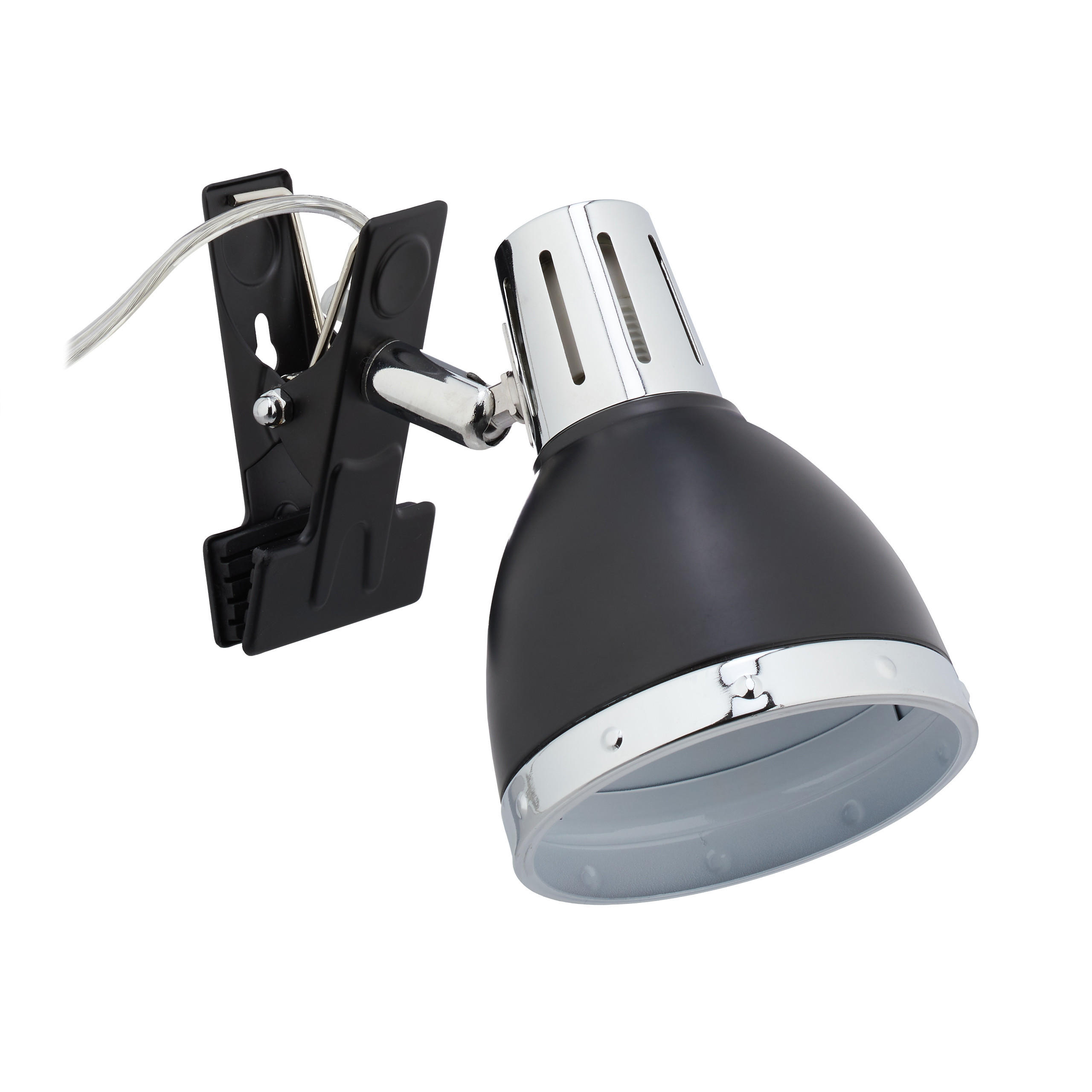 LAMPA Negru argintiu cu cleste E14 cablu