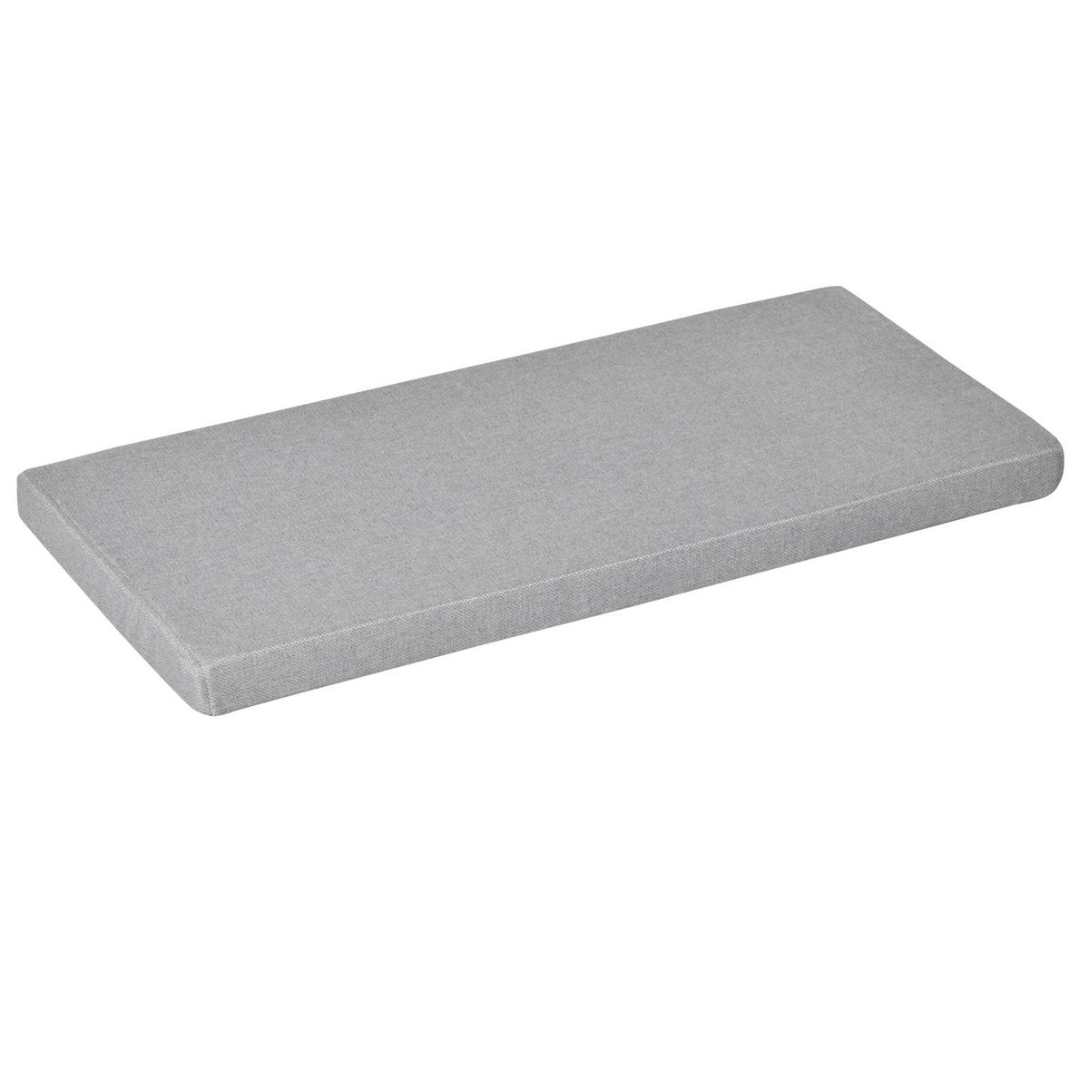 SCHUHBANK Weiß Grau 69/32/40 cm - Weiß/Grau, Holzwerkstoff (32/40/69cm) - PANGIVO