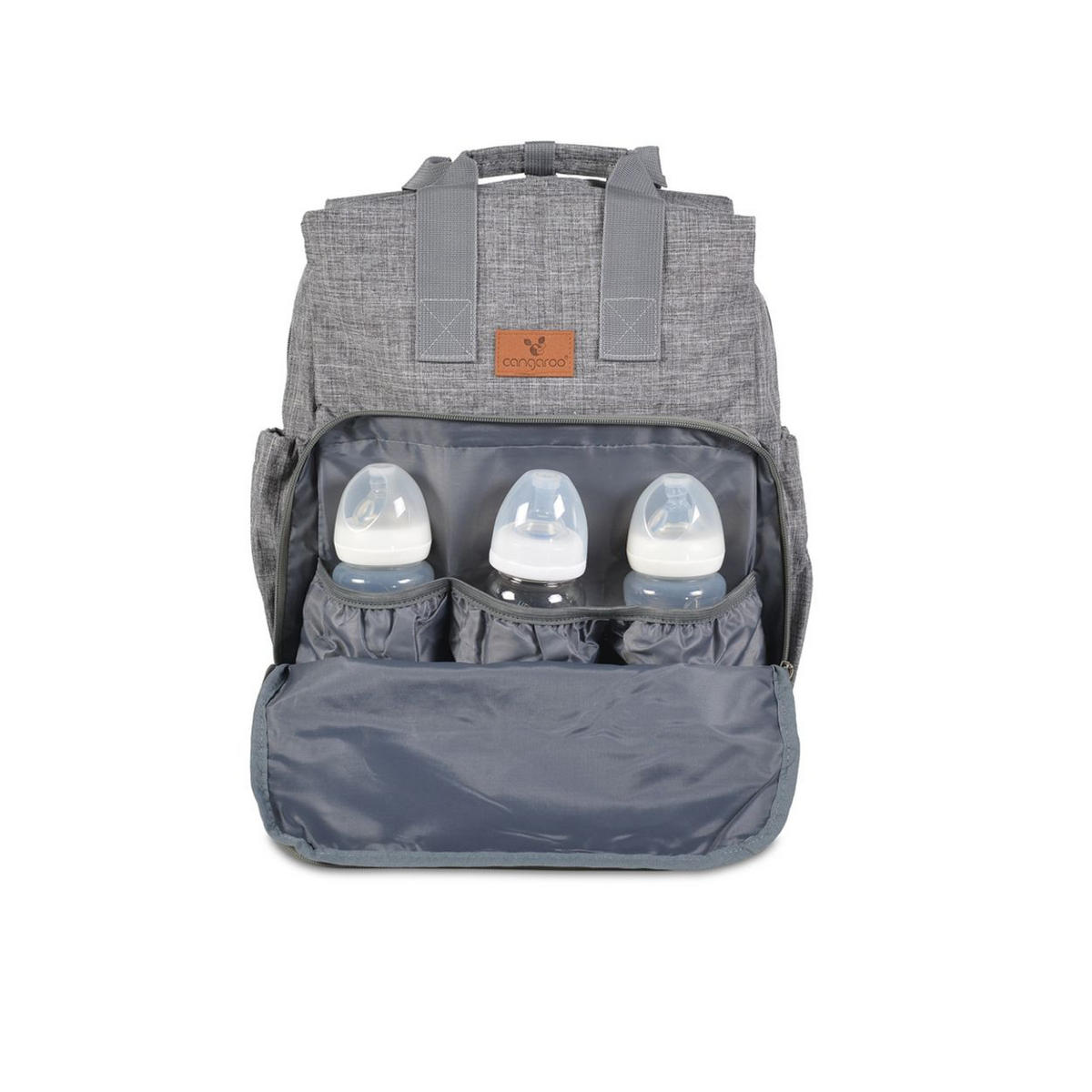 WICKELTASCHE Lydia blau Rucksack, Wickelunterlage, Thermofächer, Aufbewahrungstasche - Blau, Textil (12/31/38cm) - Moni