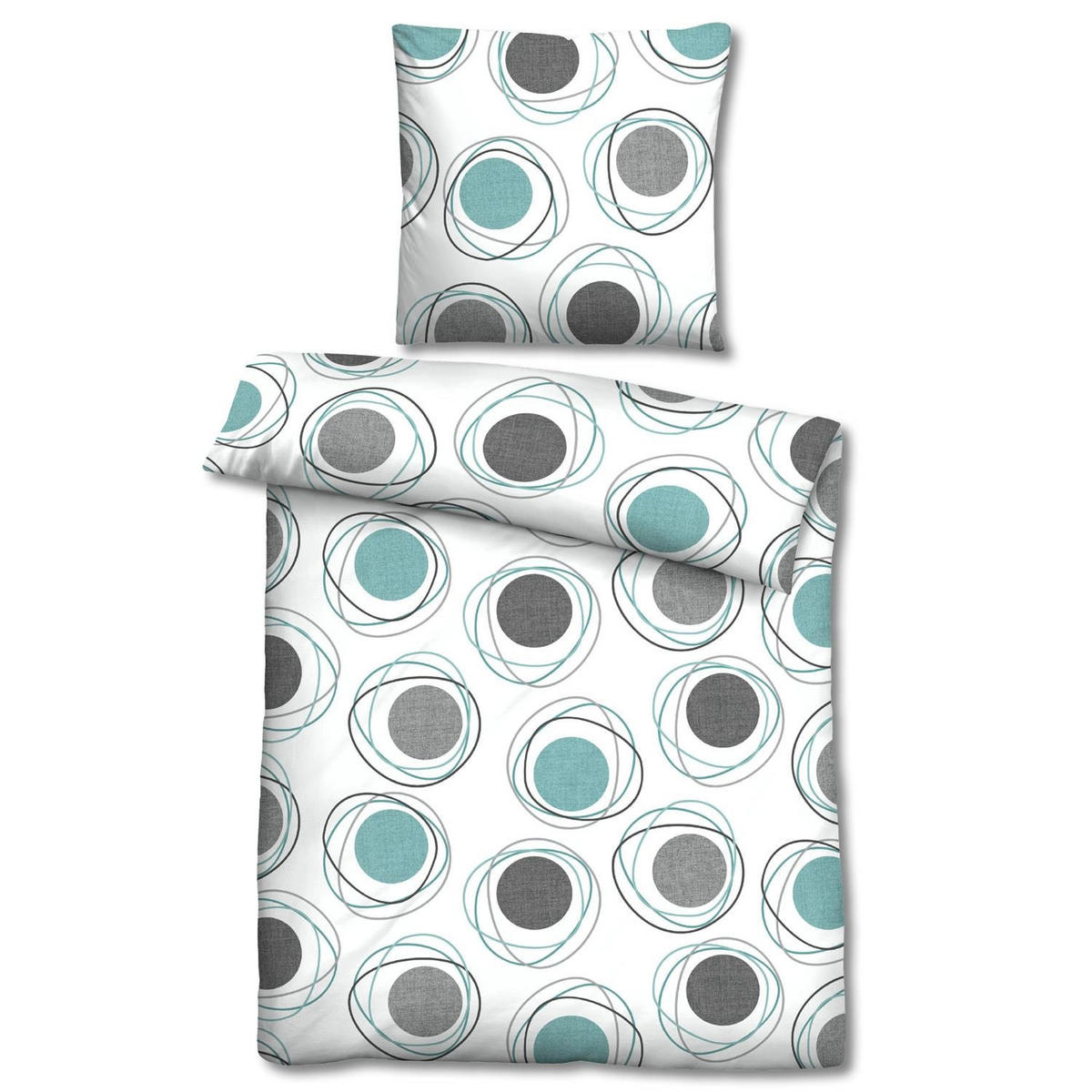 BETTWÄSCHE 155x220 cm - Weiß, Textil (155/220cm)