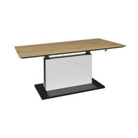 COUCHTISCH Fari Ice White und Asteiche - Weiß, Holzwerkstoff (110/60/69cm)