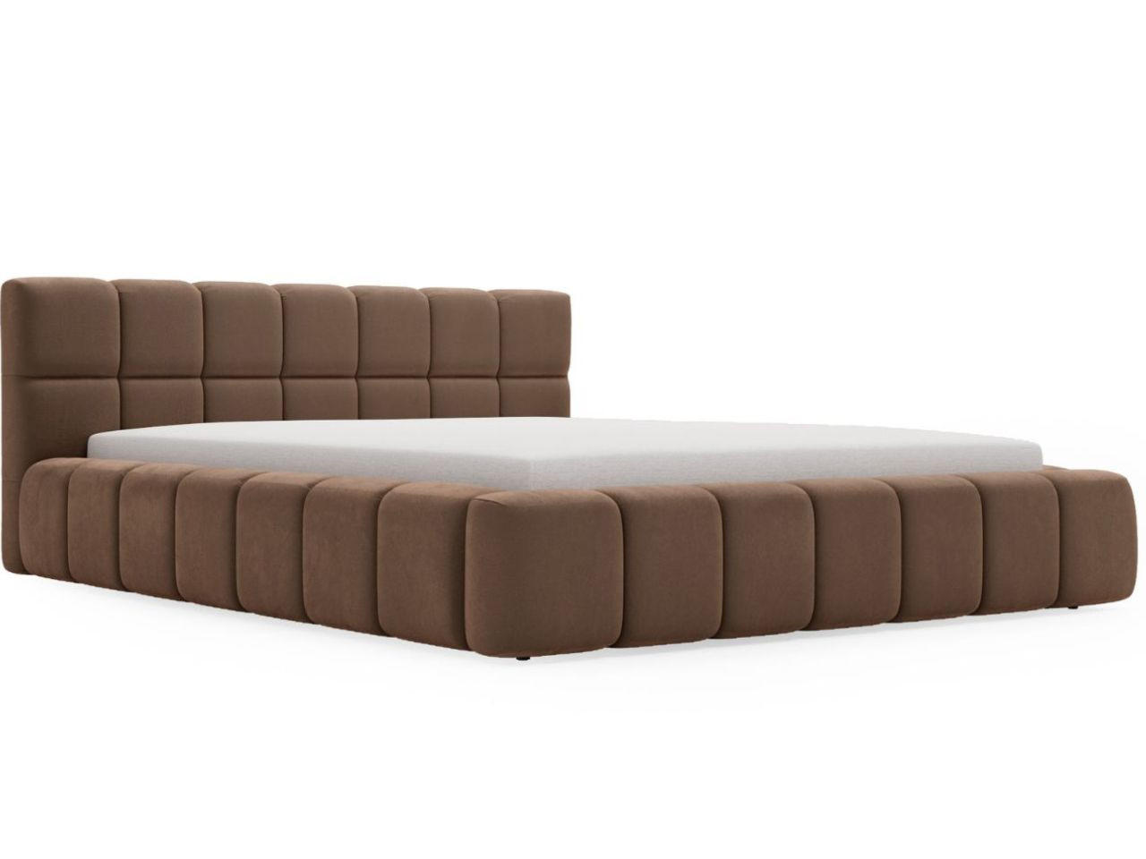 POLSTERBETT Alicante 120x200 Braun - Braun, Textil (120/200cm) - Graingold