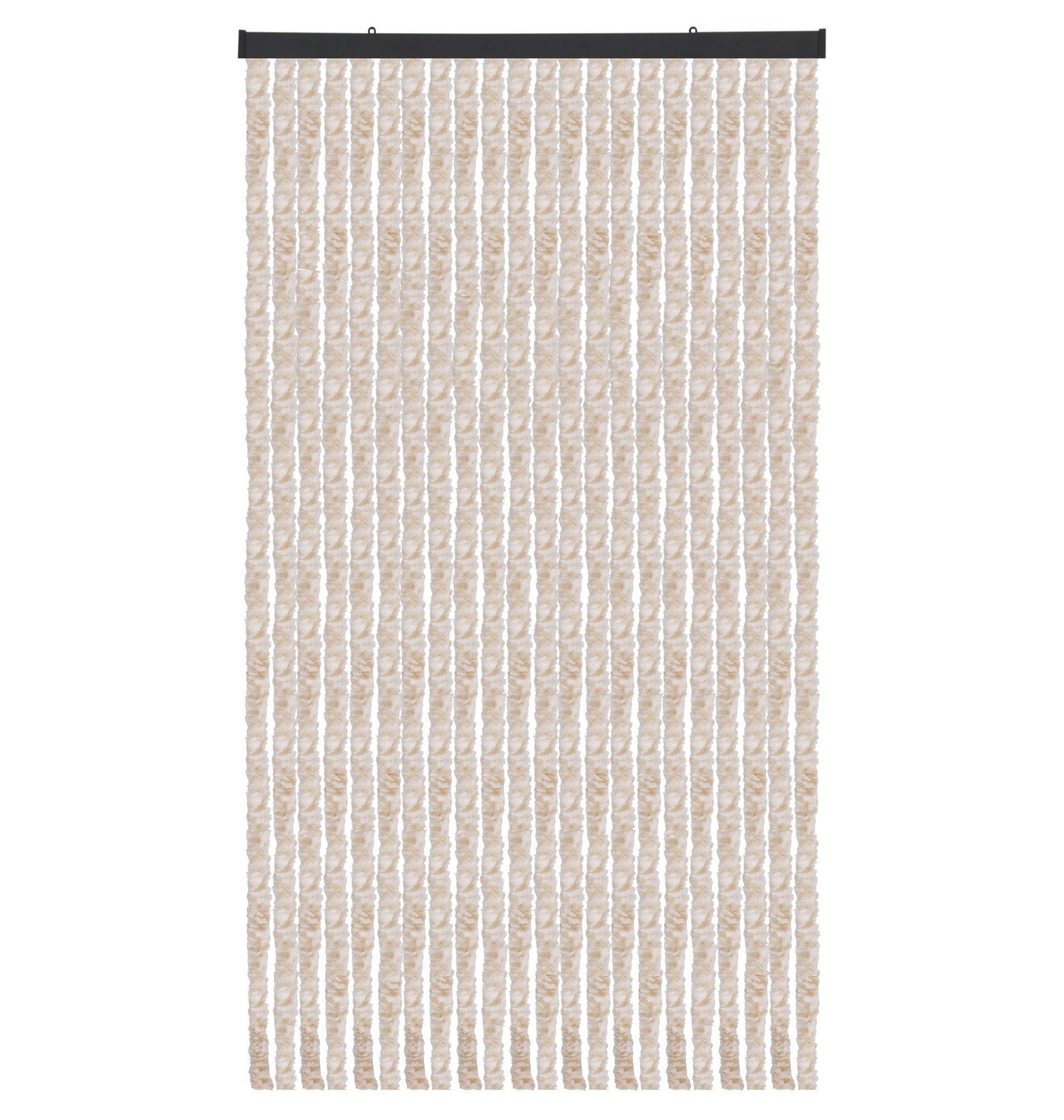 FLAUSCHVORHANG (100x220 cm) Türvorhang in "Meliert Beige-Weiß" - Beige, Kunststoff (100/2/220cm) - Arsvita