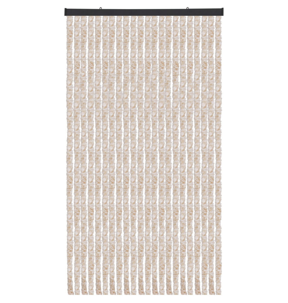 FLAUSCHVORHANG (90x220 cm) Türvorhang in "Meliert Beige-Weiß" - Beige, Kunststoff (90/2/220cm) - Arsvita