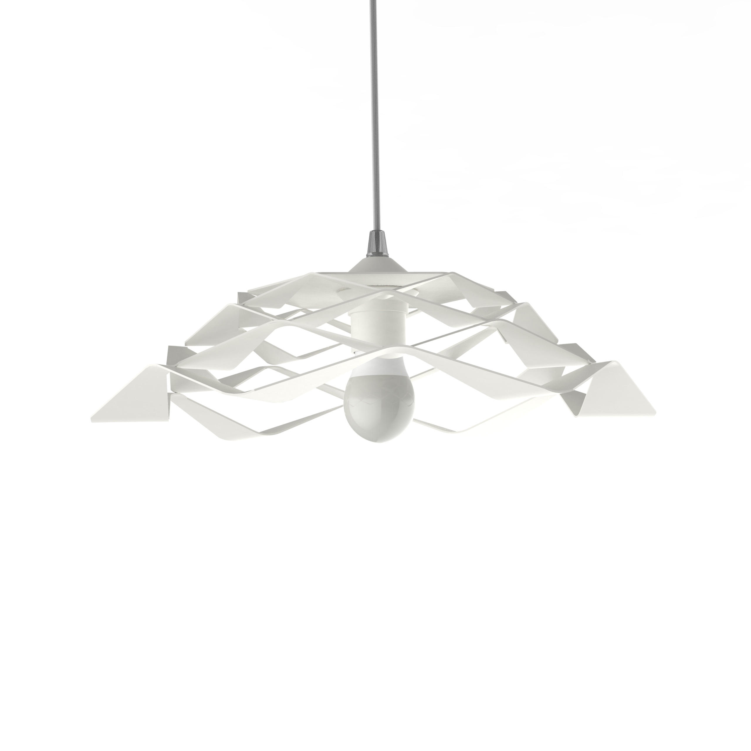 HÄNGELEUCHTE - Weiß, Metall (40/40/16cm) - Lumicom