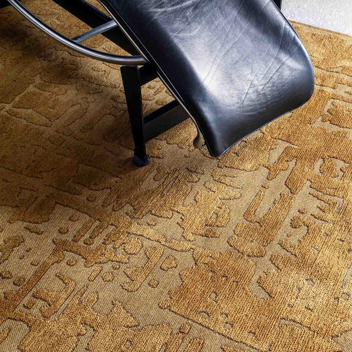 TEPPICH Madagascar Gold Structures 80/250 cm - Gelb, Textil (80/250cm) - Louis De Poortere