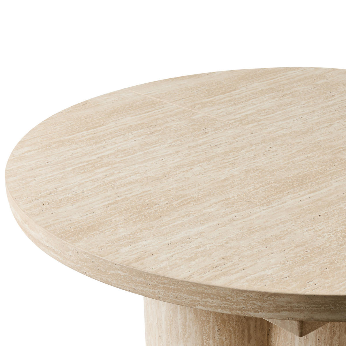 AUSZIEHBARER Braun Moraine - Braun, Holzwerkstoff (120/120/76cm) - Beliani