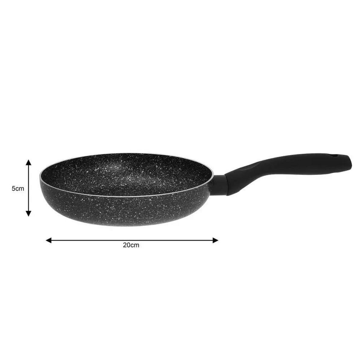 PFANNENSET Schwarz 28/28/5.5 cm KH1562 - Schwarz, Metall - Kinghoff 