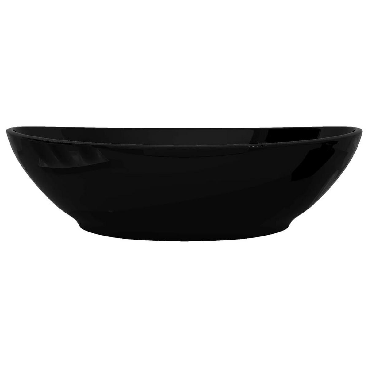 WASCHBECKEN Kotcher 40/33/13.5 cm - Schwarz, Keramik (40/13.5/33cm) - Nettlife