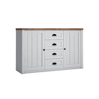 KOMODA Léandre Bijelo i drvo - bijela, drvni materijal (130.2/87.3/43.3cm) - Petits-meubles