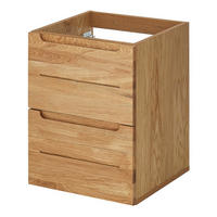 WASCHTISCHUNTERSCHRANK - Eiche teilmassiv - Eichefarben, Holz/Holzwerkstoff (42/54/42cm) - home24