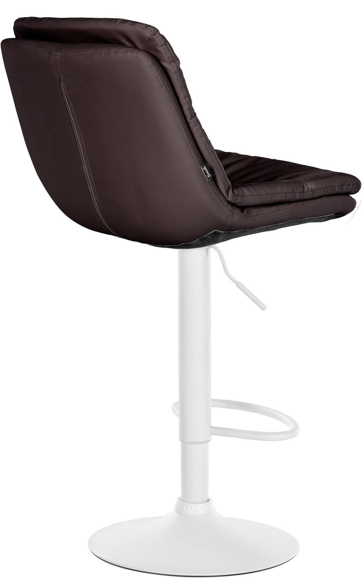 BARHOCKER Lederlook braun - Schwarz/Braun, Textil (46/92/54cm) - CLP