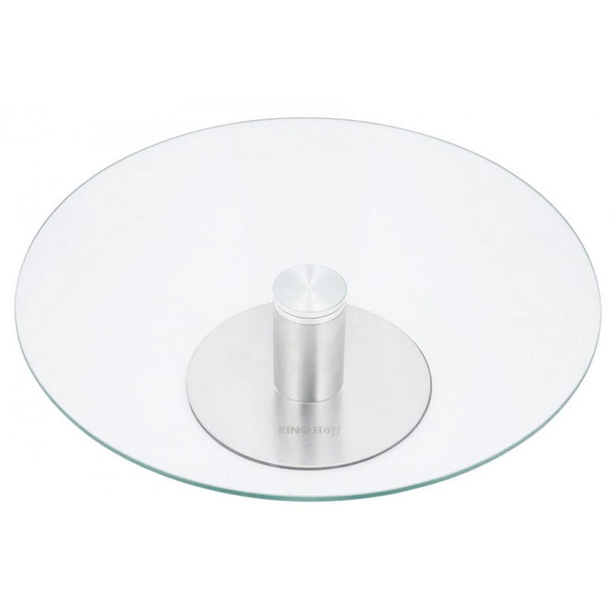 ETAGERE Silber 30/30/9.5 cm KH4014 - Silberfarben, Glas (30/9.5cm) - Kinghoff 