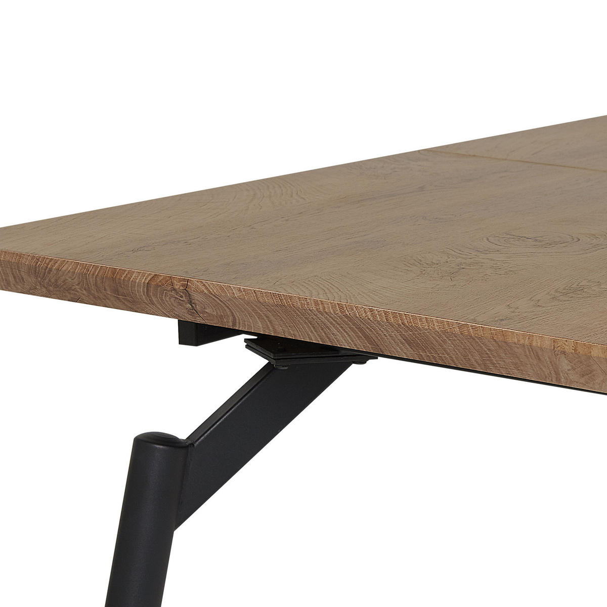 ESSTISCH 140-180/80/78 cm Dunkelbraun, Schwarz Rechteckig Barbosa - Dunkelbraun, Holzwerkstoff (180/80/78cm) - Beliani