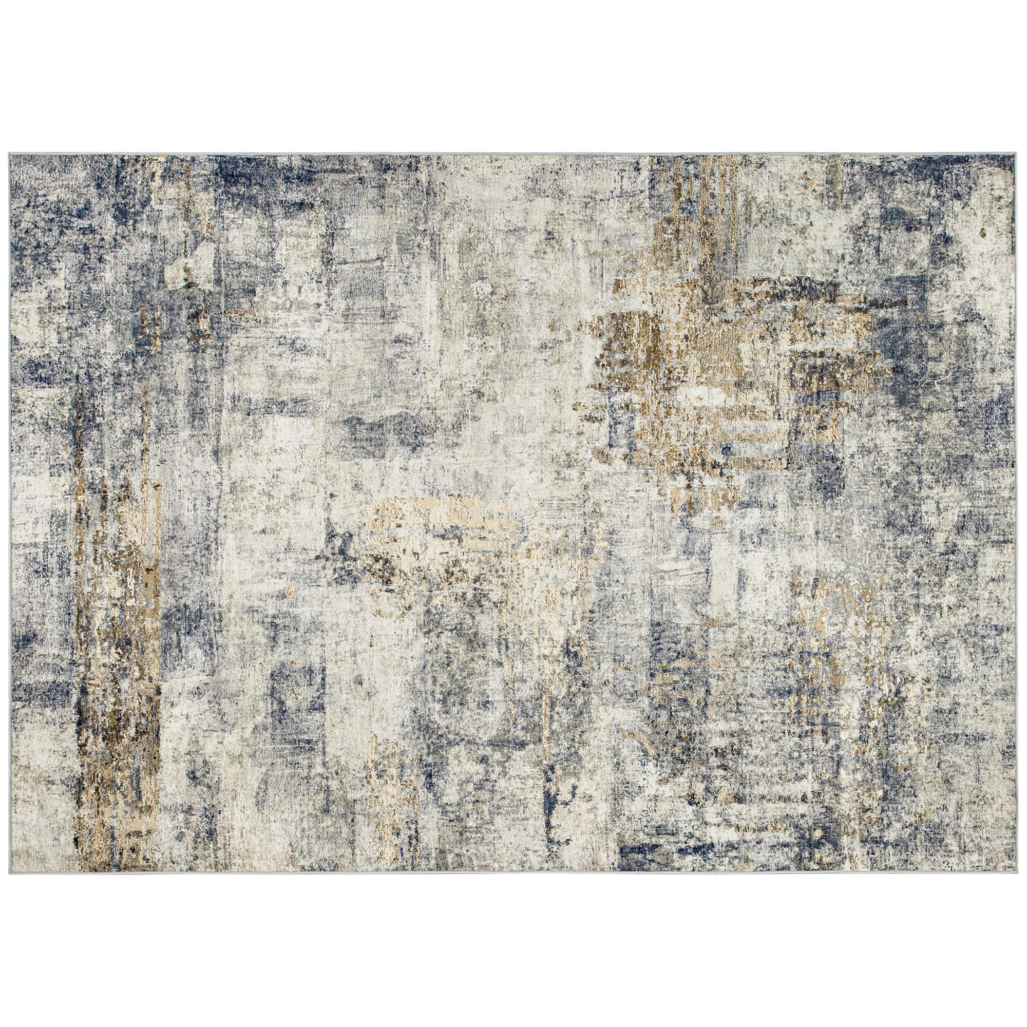 TEPPICH Polyester Grau - Grau, Textil (160/230cm) - HOMCOM