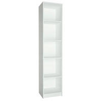 BÜCHERREGAL R1 Weiß 39/35/180 cm Offener Schrank - Weiß, Holzwerkstoff (39/180/35cm) - Matkam Möbel
