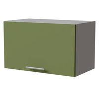 KLAPPHÄNGESCHRANK Brerra W4B/60 Grau / RAL 6025 farngrün Matt 60 / 32,5 / 36cm mit Blum Avenots Klappenbeschlag - Grau/Grün, Holz/Holzwerkstoff (60/36/32.5cm) - Feldmann-Wohnen