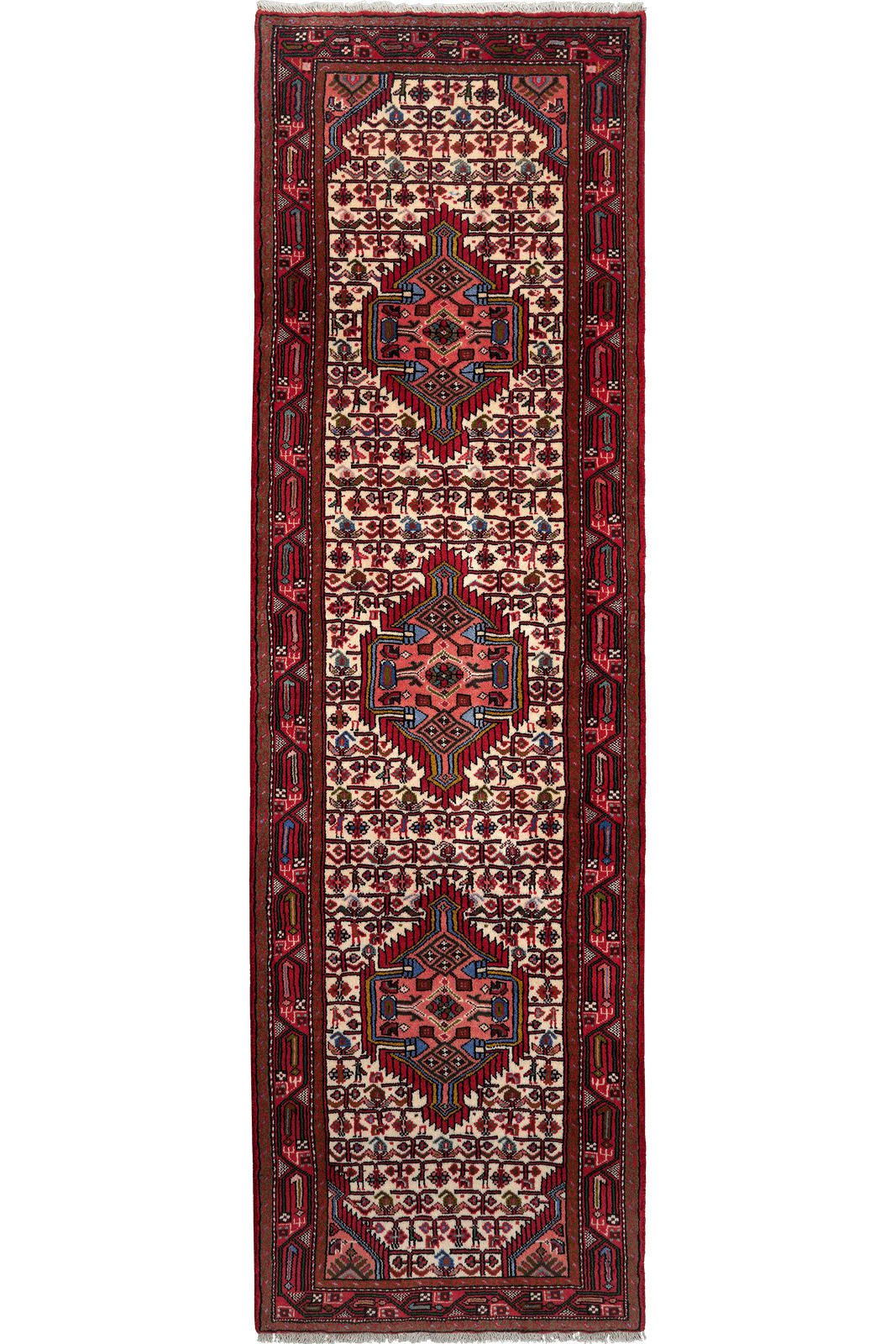 Looma Läufer Beige, Rot 85x289 cm