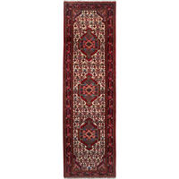 LÄUFER Orient handgeknüpft Assadabad Beige, Rot 289/85 cm Schurwolle - Beige/Rot, Textil (85/289cm) - Looma