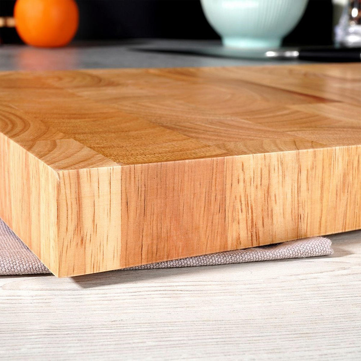 SCHNEIDEBRETT Massivholz natur - Naturfarben, Holz (25/35cm) - Orion 
