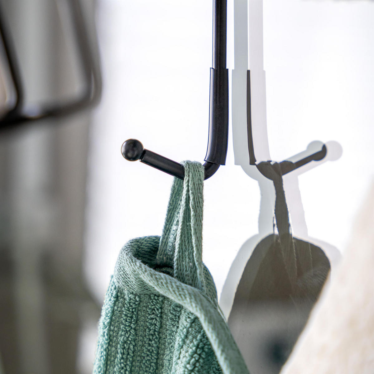 DUSCHREGAL, schwarz, Stahl - Schwarz, Metall (28.5/75.5/18cm) - bremermann