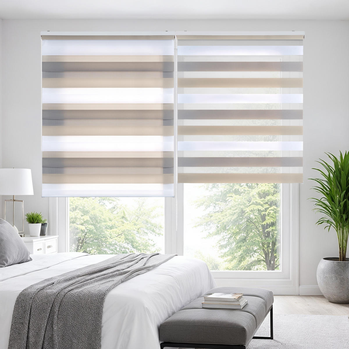 DOPPELROLLO Dreifarbig 160X250 - Multicolor, Kunststoff (160/250cm) - STORESDECO