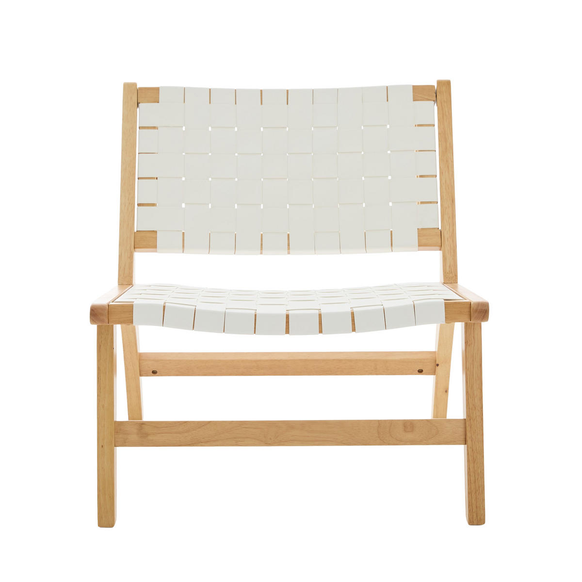 STUHL Schachbrettmuster mit Holzgestell, DE-42285, Weiß - Weiß, Holzwerkstoff (66/72/71cm) - ComfortXL