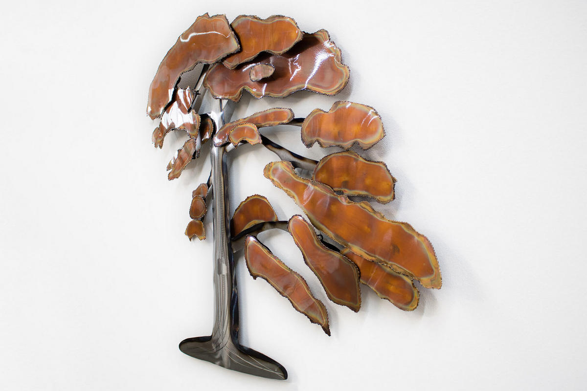 WANDDEKO Kupfer 97/88 cm - Braun/Kupferfarben, Metall (3/88/7cm) - KUNSTLOFT