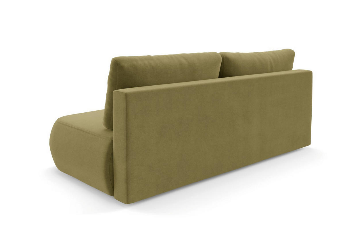SCHLAFSOFA mit Bettkasten Grün - Schwarz/Grün, Holz/Holzwerkstoff (210/82/106cm) - Furnisell