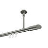 INNENLAUF-GARDINENSTANGEN-SET Sonette Verano 180 cm, 1-läufig, 20 mm Ø Edelstahl-Optik - Edelstahlfarben/Silberfarben, Metall (180cm) - INTERDECO
