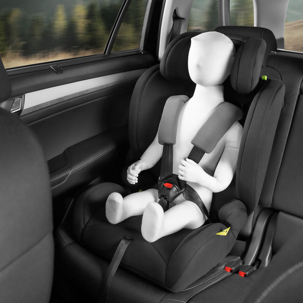 Thumbnail - tectake Autositz, Dunkelgrau, Schwarz, Kunststoff, 48x74x48 cm, Baby on Tour, Kindersitze, Kindersitze I-Size 76-150cm