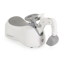 TÖPFCHEN Diggy 4 in 1 weiß Bagger, Schiebeauto, Schaukelspielzeug, Licht, Musik, bis 25 kg - Grau, Kunststoff (30/63cm) - Moni