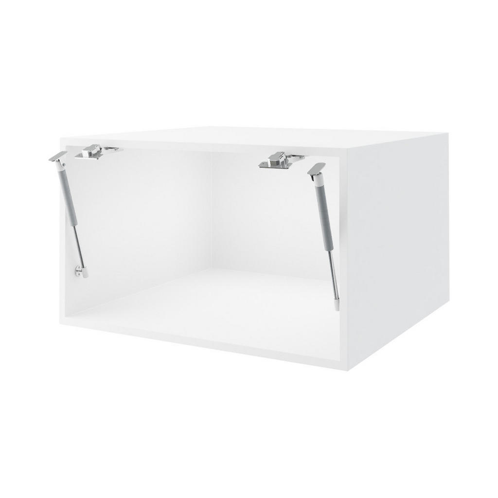 Thumbnail - Feldmann-Wohnen Klapphängeschrank, Graphit, Weiß, Holz, 1 Fächer, Rechteckig, 50x36x59 cm, Küchen, Küchenmöbel, Küchensc...