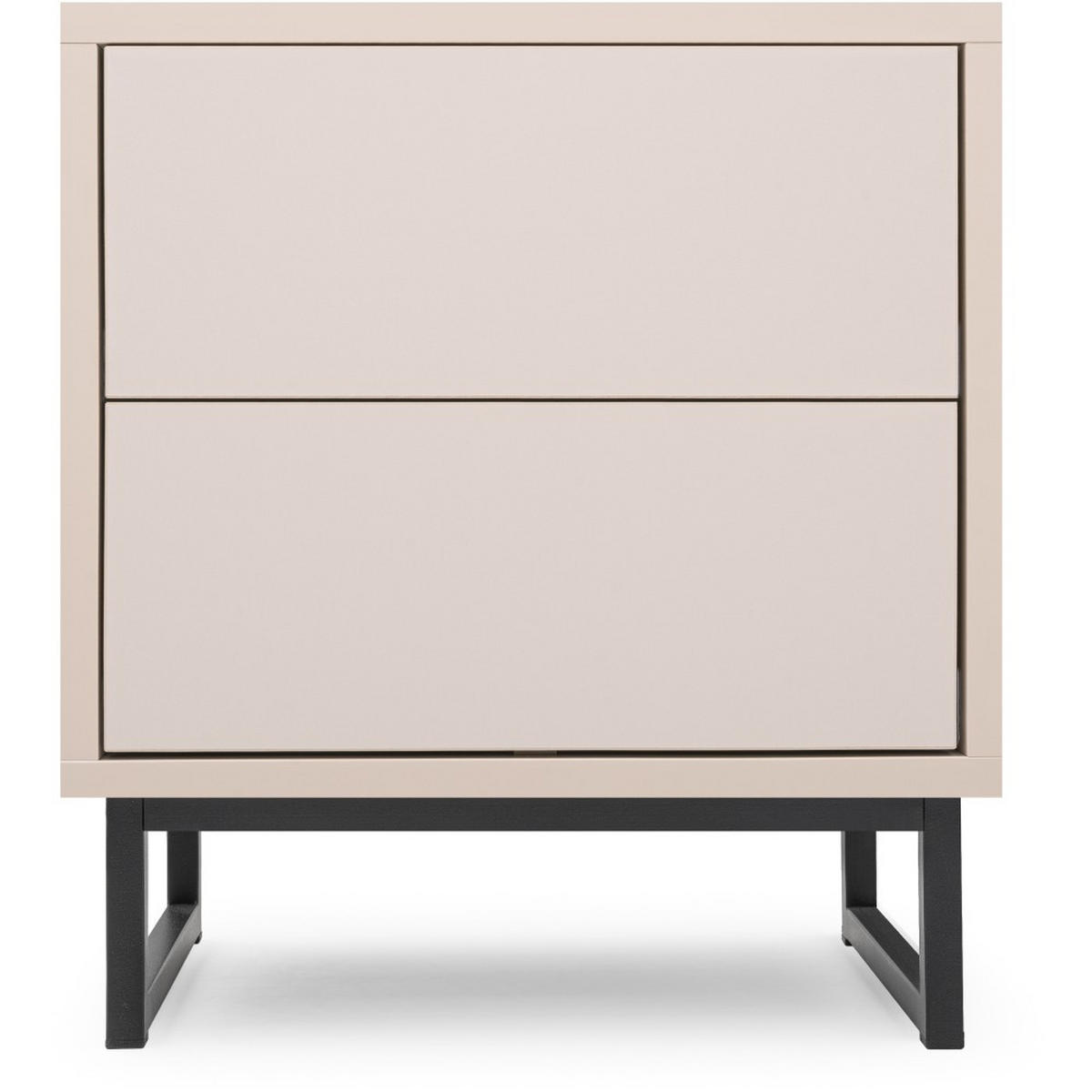 NACHTTISCH Giana mit 2 Schubladen, 43 cm, Beige Sand - Sandfarben/Beige, Holzwerkstoff (43/48.5/34cm) - Beautysofa