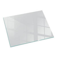 GLASPLATTE für Kamin 80x60 cm Grau - Grau, Glas (80/60/0.4cm) - ArtPrintCave