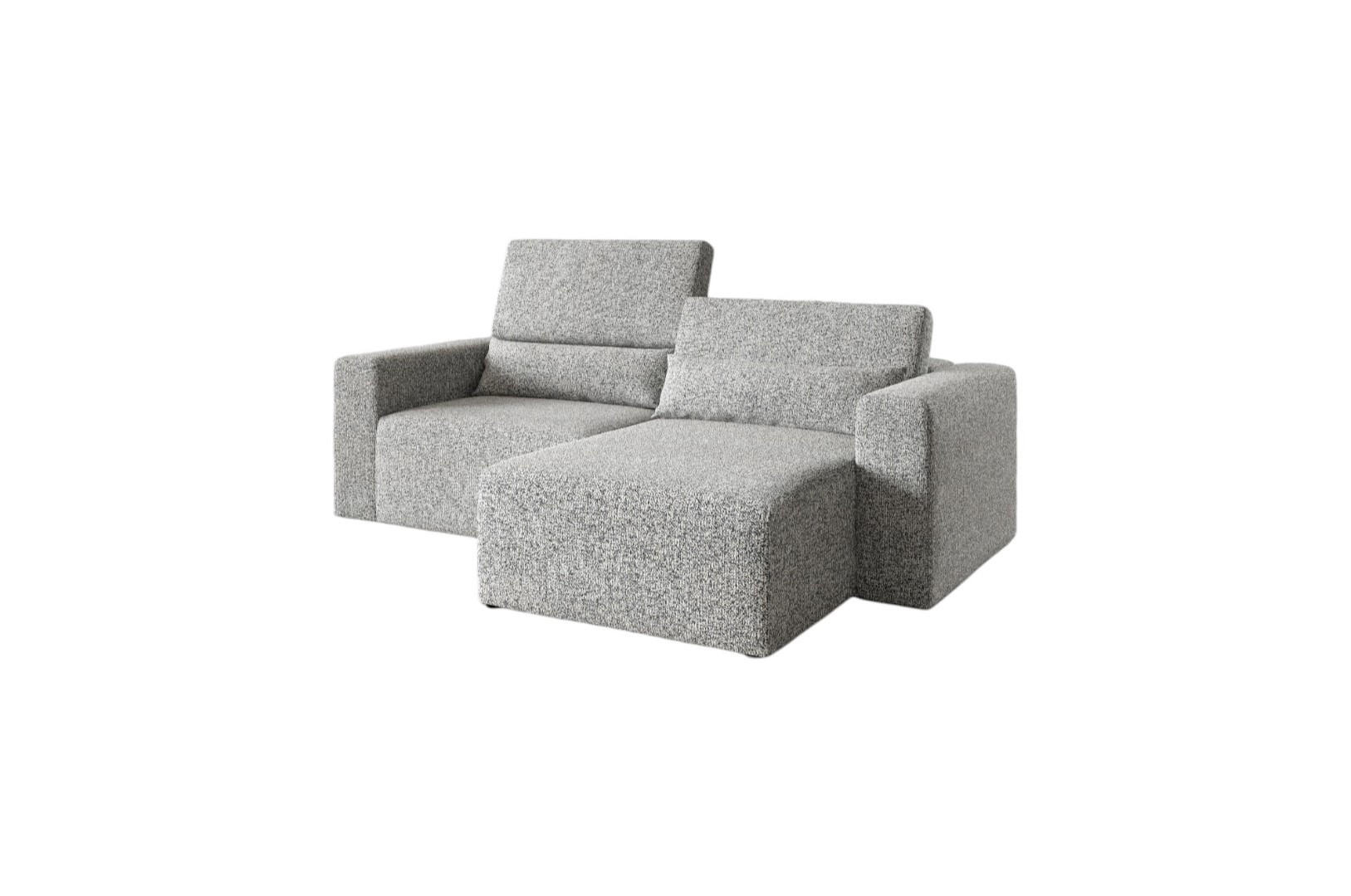 ECKSOFA Modular Premium Grau - Schwarz/Grau, Holz/Holzwerkstoff (225/172cm) - Furnisell