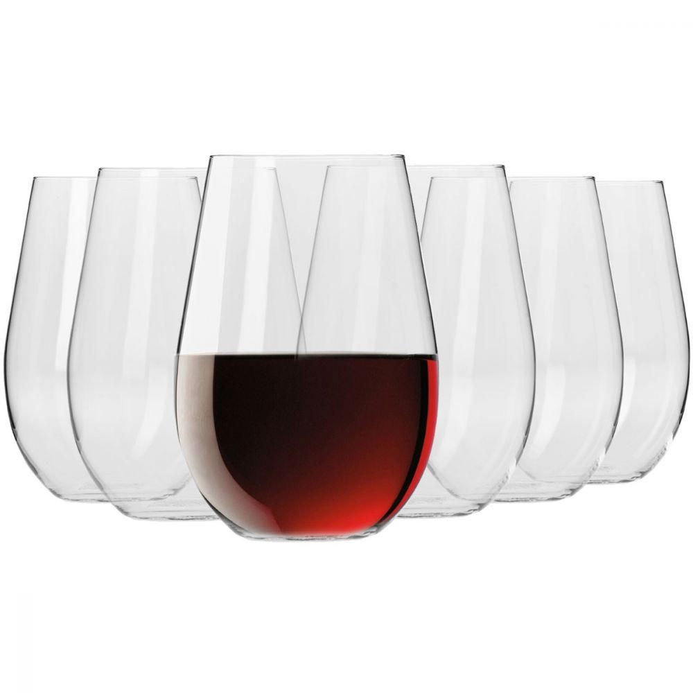 ROTWEINGLÄSER OHNE STIEL 6er-Set, 580 ml - Transparent, Glas (0.58L) - Krosno Glass