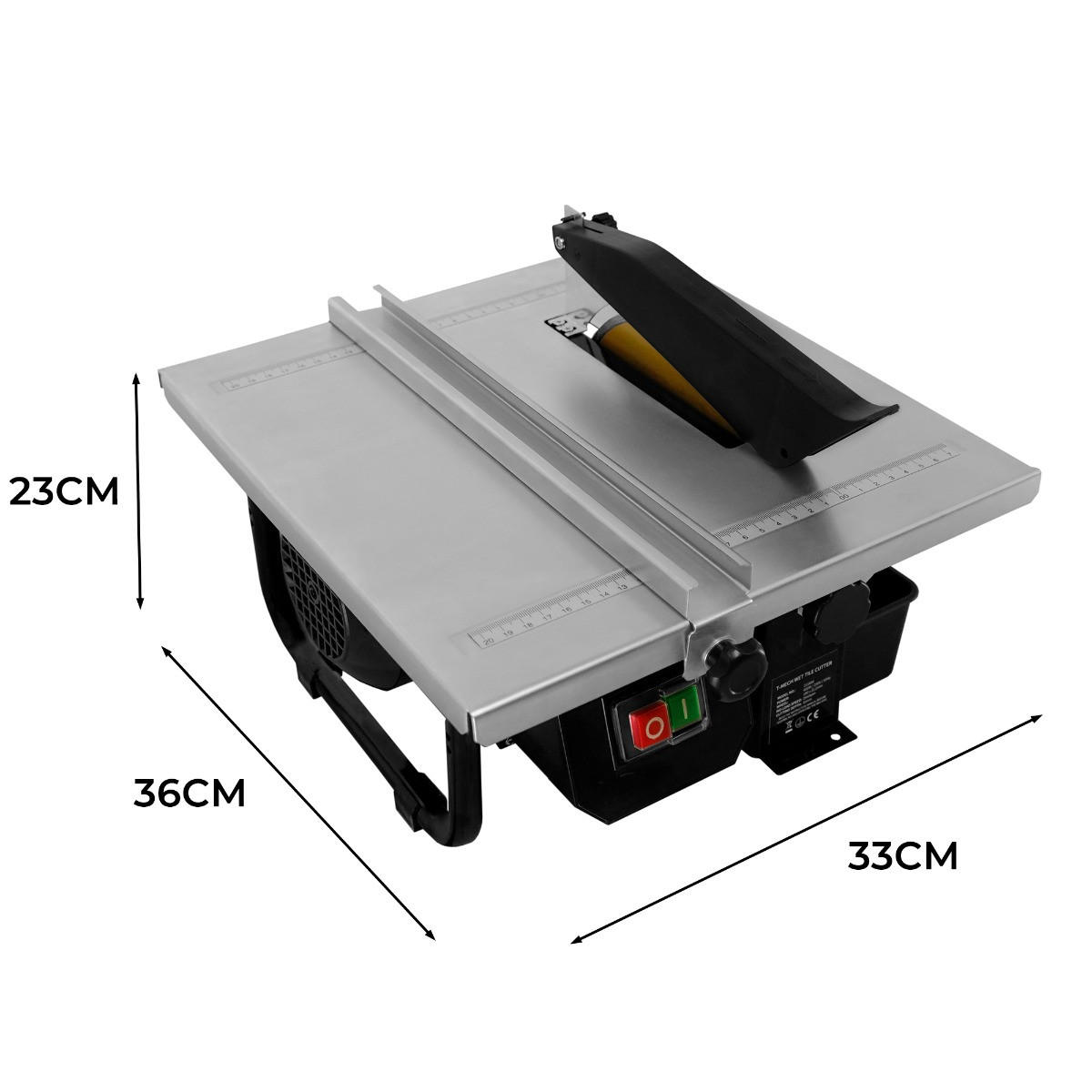 FLIESENSCHNEIDER Elektrischer - 180mm / 600W - Alufarben, Metall (36/33/23cm) - Monstershop