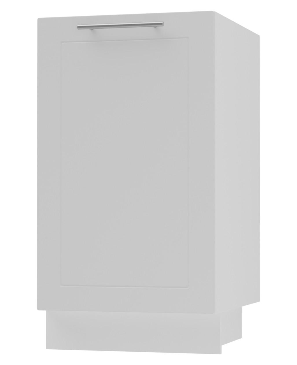 Feldmann-Wohnen Küchenunterschrank Weiß, Weiß 45x82x50 cm