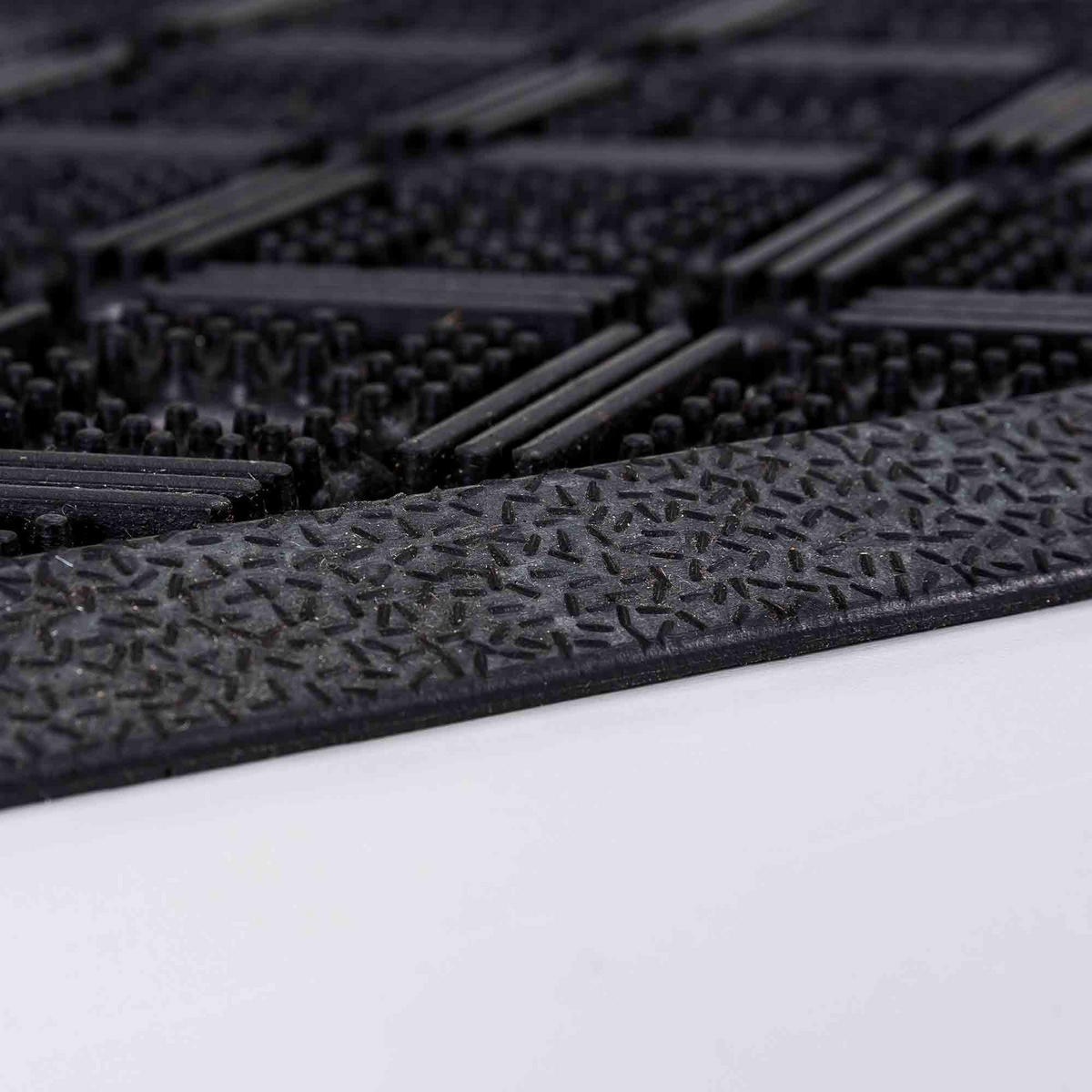 FUSSMATTE AUßEN DYNAMIC RILLEN - Schwarz, Textil (45/75cm) - Astra