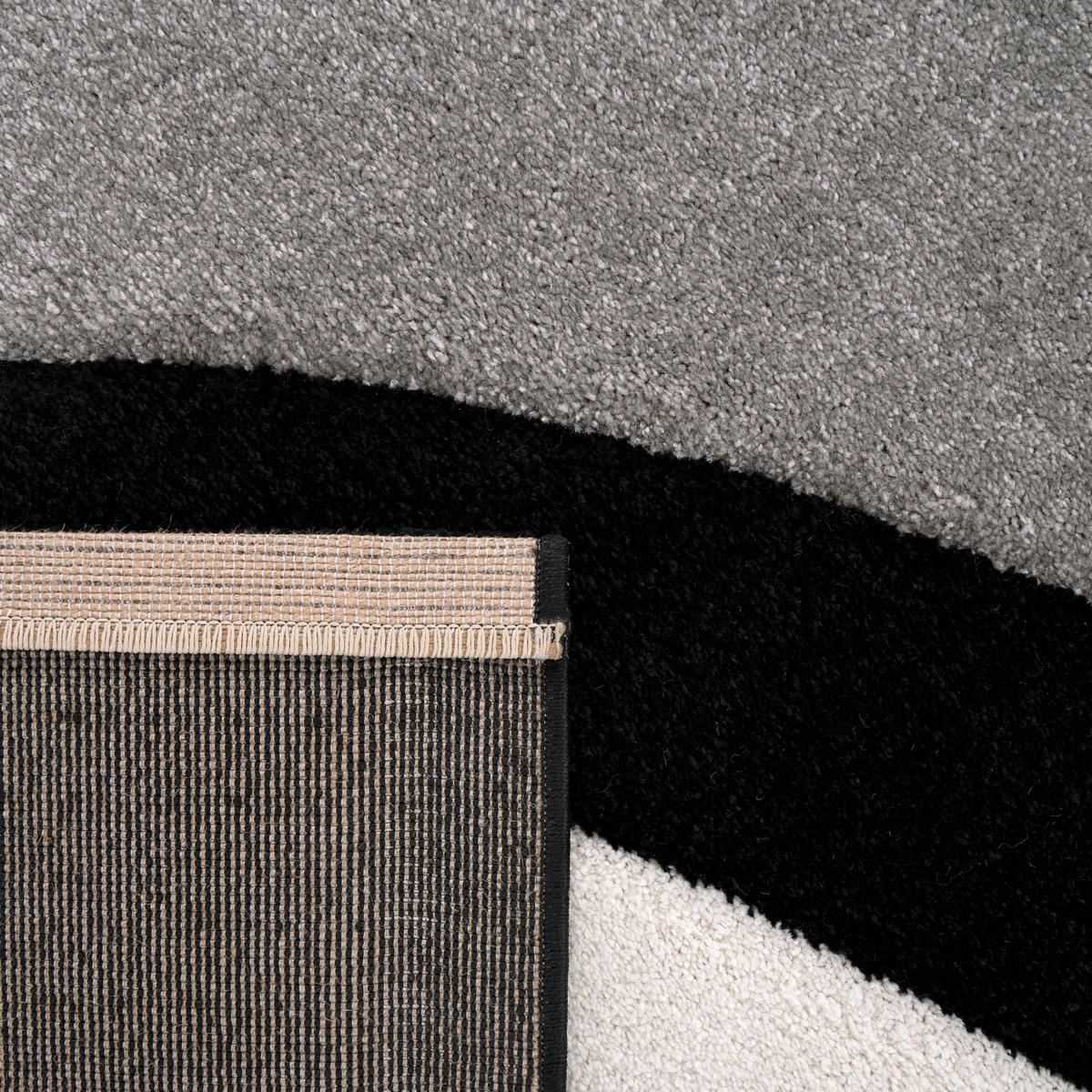 KURZFLORTEPPICH 160/230 cm Diamond 760 - Schwarz, Textil (160/230cm) - Paco Home