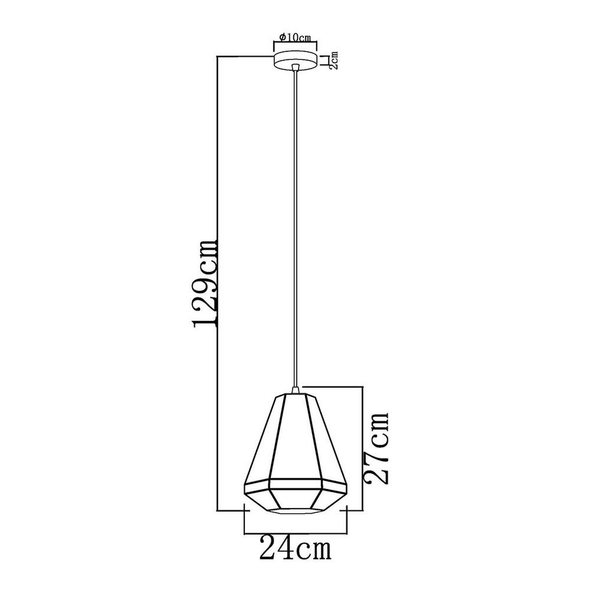 HÄNGELEUCHTE BRANDON Chrom Silber - Silberfarben, Metall (24/24/129cm) - Globo Lighting