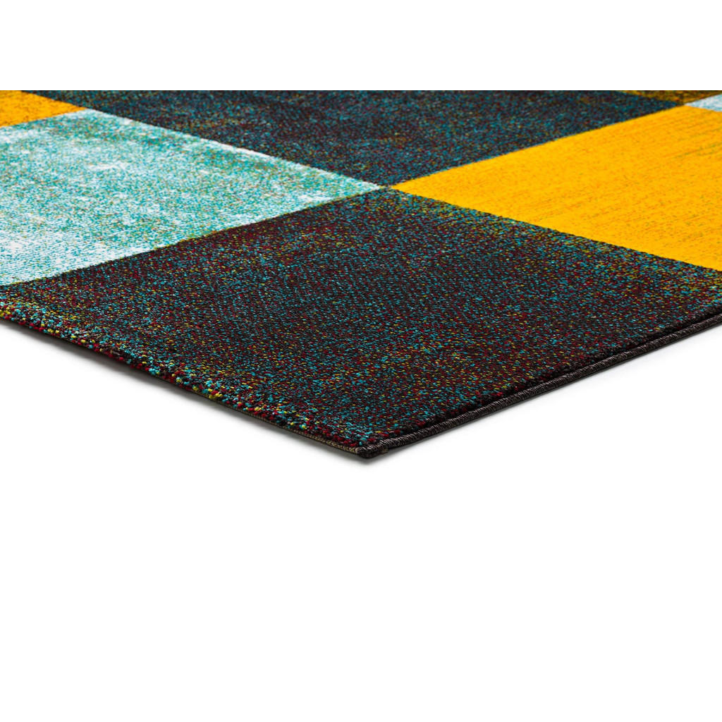 Thumbnail - Atticgo Webteppich, Mehrfarbig, Gelb, Grün, Blau, Textil, Ethno, Rechteckig, 120x170 cm, Oeko-Tex® Standard 100, in vers...