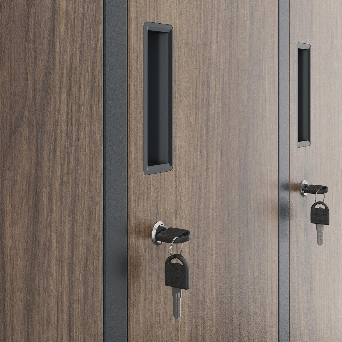 SCHLIESSFACHSCHRANK Bartek - Braun, Metall (136/172/45cm) - Jan Nowak