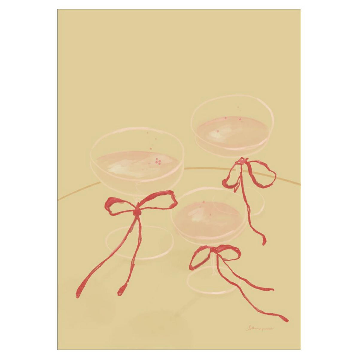 POSTER Katharina Puritscher - Cheers to Us - Naturfarben, Papier (30/40/0.1cm) - Poster&Frame