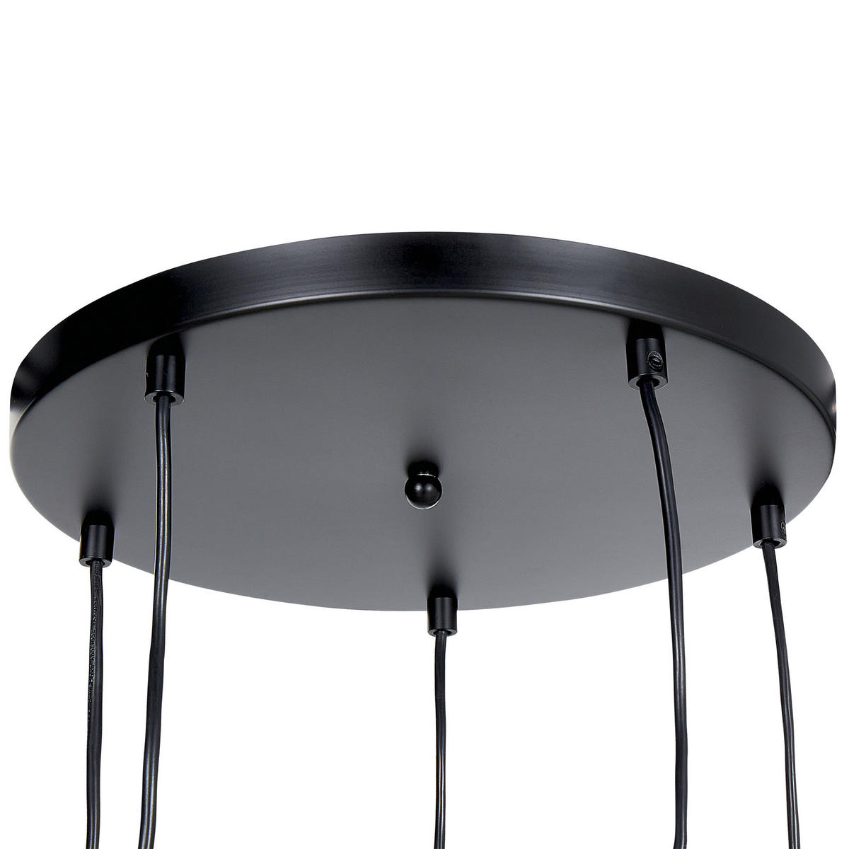 HÄNGELEUCHTE Schwarz Noel - Transparent/Schwarz, Glas (35/35/143cm) - Beliani